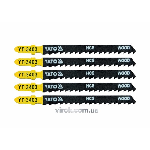 Полотно для електролобзика(дерево) YATO : 6TPI, L= 100 мм. Уп. 5 Шт. [50/250]