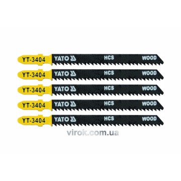 Полотно для електролобзика(дерево) YATO : 10TPI, L= 100 мм. Уп. 5 Шт. [50/250]