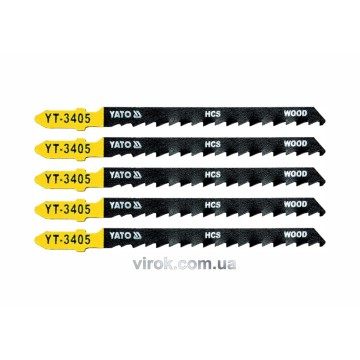 Полотно для електролобзика(дерево) YATO : 6TPI, L= 100 мм. Уп. 5 Шт. [50/250]