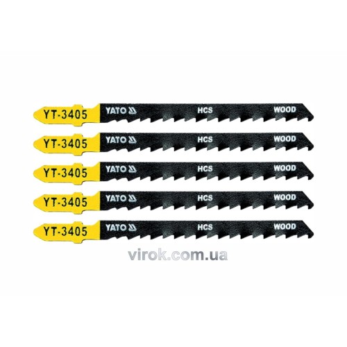 Полотно для електролобзика(дерево) YATO : 6TPI, L= 100 мм. Уп. 5 Шт. [50/250]