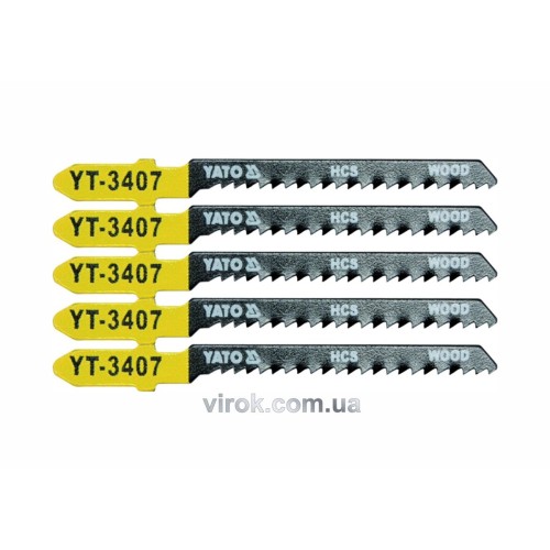 Полотно для електролобзика(дерево) YATO : 13TPI, L= 75 мм. Уп. 5 Шт. [50/250]