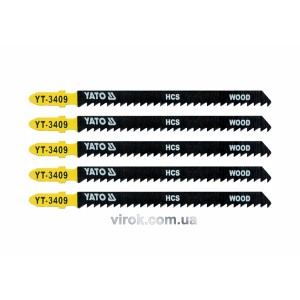 Полотно для електролобзика(дерево) YATO : 8TPI, L= 115 мм. Уп. 5 Шт. [50/250]