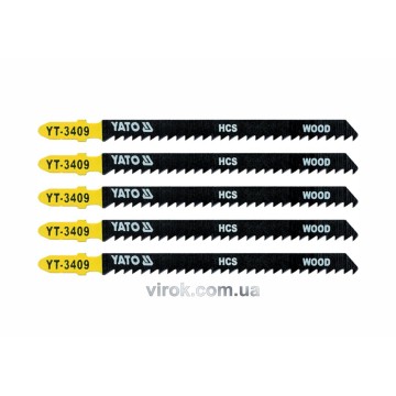 Полотно для електролобзика(дерево) YATO : 8TPI, L= 115 мм. Уп. 5 Шт. [50/250]