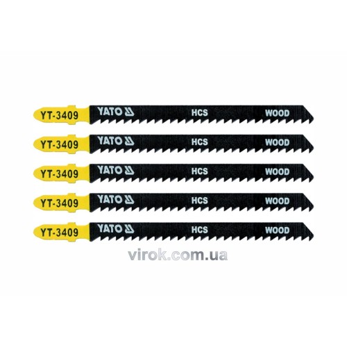 Полотно для електролобзика(дерево) YATO : 8TPI, L= 115 мм. Уп. 5 Шт. [50/250]