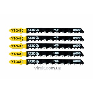 Полотно для електролобзика(дерево) YATO : 6TPI, L= 100 мм. Уп. 5 Шт. [50/250]