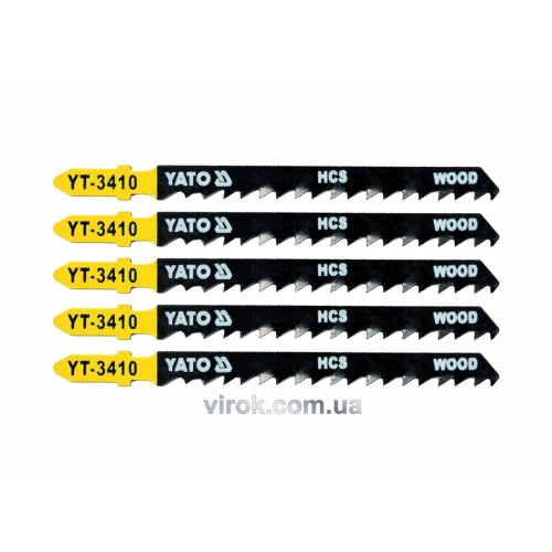 Полотно для електролобзика(дерево) YATO : 6TPI, L= 100 мм. Уп. 5 Шт. [50/250]