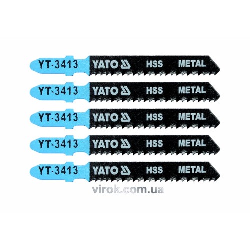 Полотно для електролобзика(метал) YATO : 12TPI, L= 75 мм, Уп. 5 Шт. [25/250]