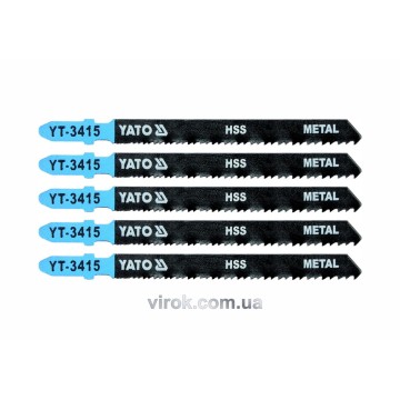 Полотно для електролобзика(метал) YATO : 24-10TPI, L= 100 мм, Уп. 5 Шт. [25/250]