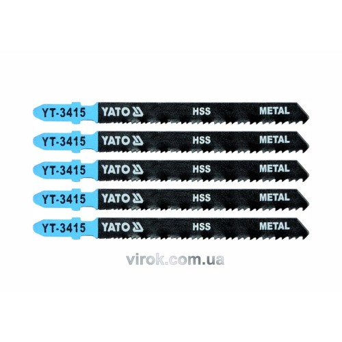 Полотно для електролобзика(метал) YATO : 24-10TPI, L= 100 мм, Уп. 5 Шт. [25/250]