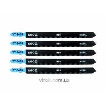 Полотно для електролобзика(метал) YATO : 21TPI, L= 130 мм, Уп. 5 Шт. [25/250]