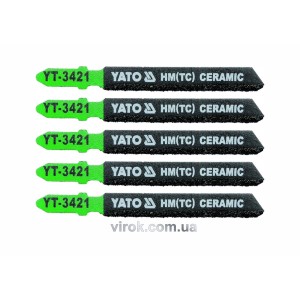 Полотно для електролобзика(кераміка) YATO : L= 75 мм. Уп. 5 Шт. [25/250]