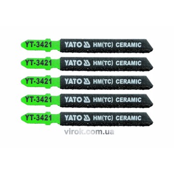 Полотно для електролобзика(кераміка) YATO : L= 75 мм. Уп. 5 Шт. [25/250]
