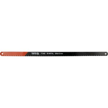 Полотно по металу YATO: l = 300х 12х 0,6 мм, BIMETAL-COBALT упк. 2шт. [20/500]