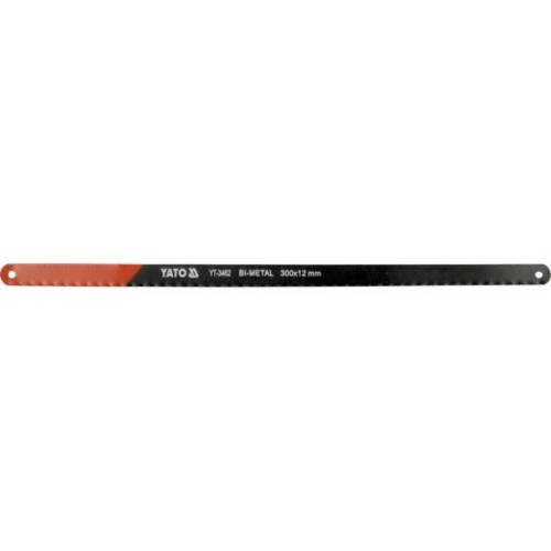 Полотно по металу YATO: l = 300х 12х 0,6 мм, BIMETAL-COBALT упк. 2шт. [20/500]
