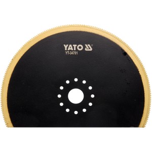 Полотно-насадка різальне для реноватора YT-82223 YATO по дереву і металу, півдиск Ø= 100 мм [10/100]