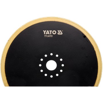 Полотно-насадка різальне для реноватора YT-82223 YATO по дереву і металу, півдиск Ø= 100 мм [10/100]