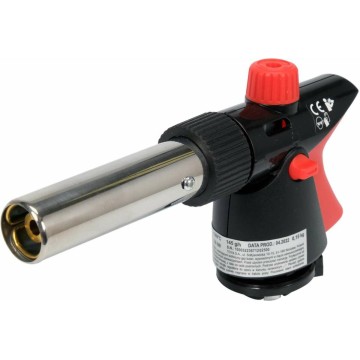Пальник газовий YATO : цанговe з'єднання. PIEZO. 360°. до 2 кВт. t= 1300 ºC (EN417) [20/80]