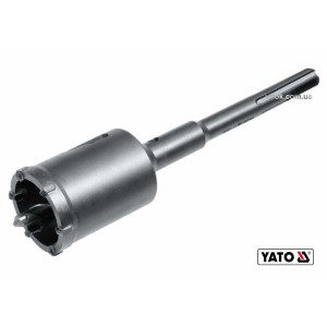 Свердло коронка по бетону YATO : Ø82 x 280 мм з направляючою, хвостовик- SDS+, монолітне(DW)