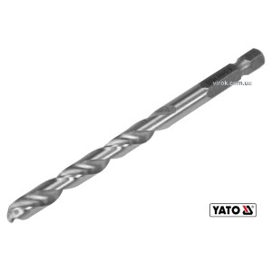 Свердло по металу YATO: HSS6542, Ø=6.5мм, HEX-1/4