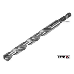 Свердло по металу YATO: HSS6542, Ø=9.5мм, HEX-1/4