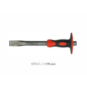 Зубило YATO плоске з захисною ручкою: l= 300 мм, b= 25 мм, Cr-V [4/24]