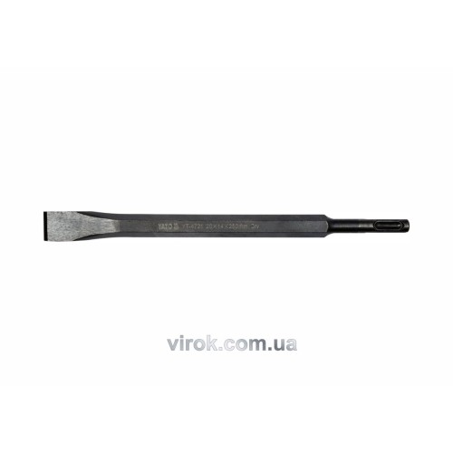 Зубило - долото YATO : SDS+, L= 20х14 х 250 мм. CrV [6/48]