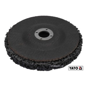 Круг зачистний нетканий YATO : Ø= 125 мм, 12500 об/хв, гайка М14 до КШМ [6/36]