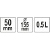 Ємність гумова для гіпсу YATO, об'єм- 0,5 л, Ø= 155 мм, H= 50 мм [20]