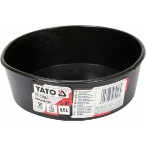 Ємність гумова для гіпсу YATO, об'єм- 0,5 л, Ø= 155 мм, H= 50 мм [20]