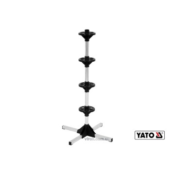 Стійка для зберігання автомобільних шин YATO : 4 шини, B= 225 мм, макс. вага- 100 кг [1]
