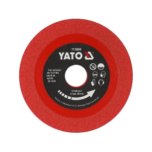 Диск відрізний алмазний по гресу, склу, кераміці YATO Ø=115/22.2х2х15 мм, в сухому режимі [25/200]