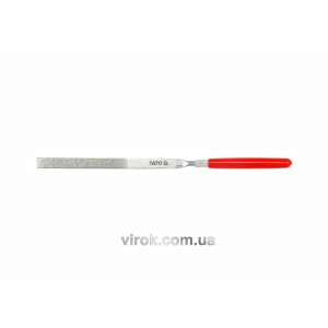 Надфіль алмазний YATO плоский, l= 140/50 мм, b= 3 мм [120/1200]
