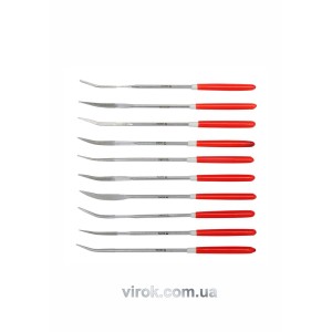 Надфілі алмазні YATO з різними формами, l= 140/30 мм, Набір. 10 шт. [12/120]