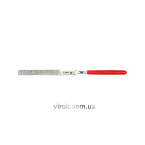 Надфіль алмазний YATO плоский, l= 180/70 мм, b= 5 мм [45/450]