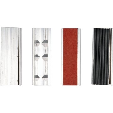 Губки змінні до лещат м'які YATO: b=100мм, з алюмінієвою основою і магнітним кріпленням, 4 пари [20]