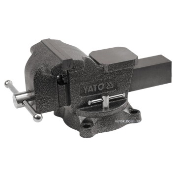 Лещата слюсарні обертові з наковальнею YATO, b= 200 мм, m= 29,5 кг [1]