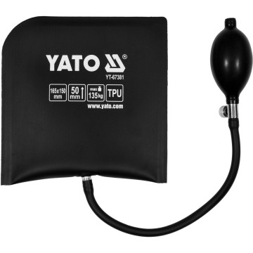Подушка монтажна, надувна YATO для навантаження -135 кг, висоти - 50 мм, габарити - 165х150 мм [48]