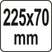 Пістолет для нанесення густих мас YATO: L= 225 мм, W= 70 мм [6]