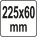 Пістолет для нанесення густих мас YATO : L= 225 мм, W= 60 мм [12/288]