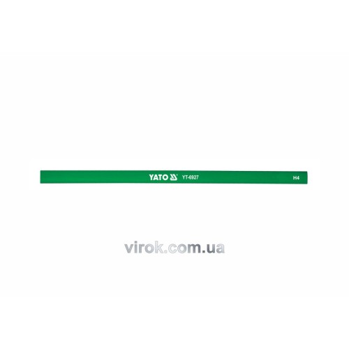 Олівець столярний YATO : зелений, L= 245 мм х 12 мм. уп. 144 шт. [8]