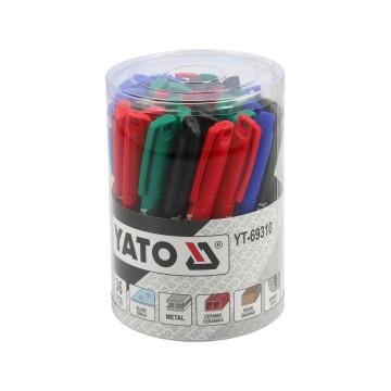 Маркери технічні YATO 36 шт, синій, червоний, чорний і зелений [6/24]