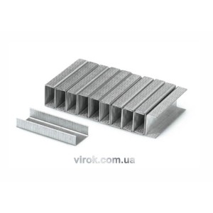 Скоби до степлера YATO : h= 6 мм, b= 11,2 мм, t= 0,7 мм, уп. 1000 шт. [60/360]