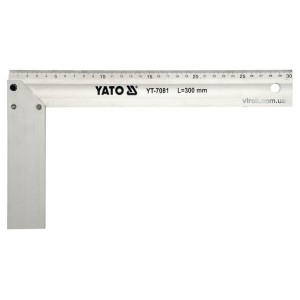 Кутник столярний алюмінієвий YATO : l= 300 мм [6/36]