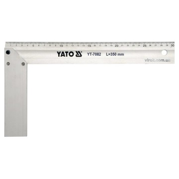 Кутник столярний алюмінієвий YATO : l= 350 мм [6/36]
