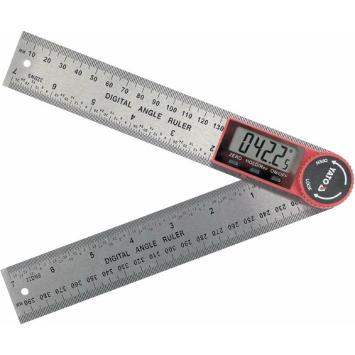 Кутомір електронний YATO l= 200 мм. 0-360°. 3V CR2032 [10/50]