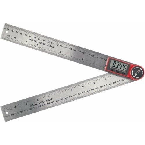 Кутомір електронний YATO l= 300 мм. 0-360°. 3V CR2032 [10]