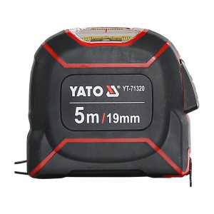 Рулетка вимірювальна зі зчитувальним вічком YATO L= 5 м x 19 мм,