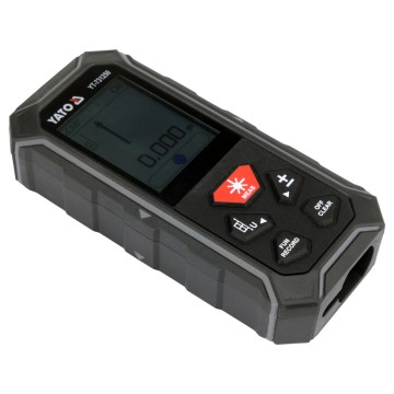 Дальномір лазерний 2 напрямний YATO LCD- дисплей, дальн- 2х 100м, пох ±2мм, живл акум 3,7В 850мАГод