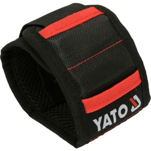Пояс наручний з 2 кишенями, магнетизований YATO, 340х 90 мм, з нейлона [50]