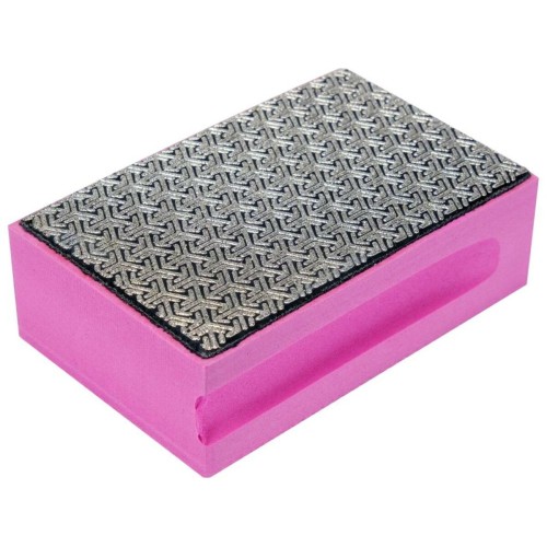 Губка абразивна, алмазна, для шліфувальна до скла, граніту, керам YATO: 90х 60х 30 мм, з гранул G60